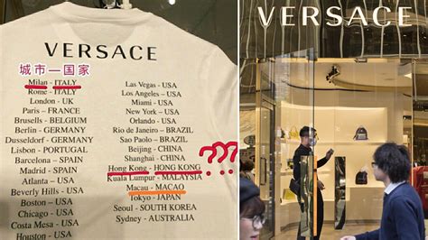 versace tshirt logo cina|Versace’s China Shirt: Hong Kong & Macau Errors Spark .